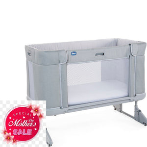 Chicco Next2Me Forever Co-Sleeping Cot plus free 3 piece crib set-Cots-Chicco-Cool Grey-www.hellomom.co.za