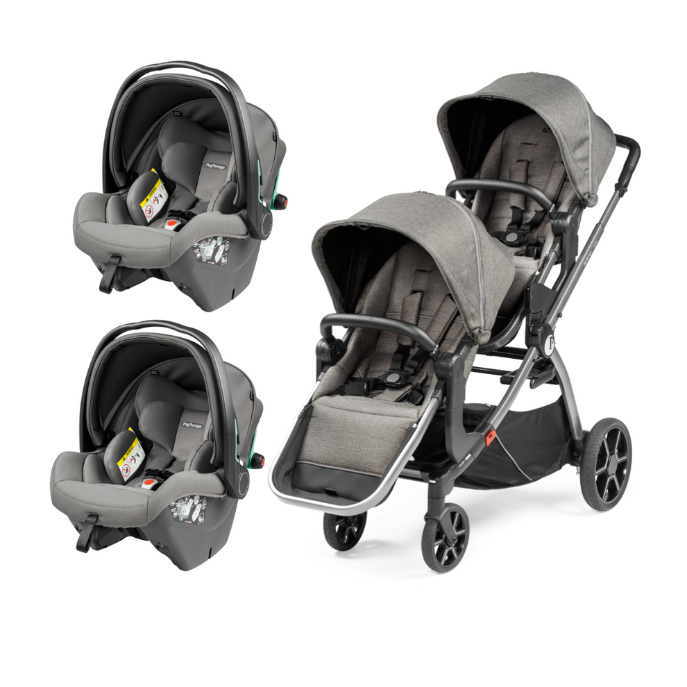 Peg Perego YPSI Double Travel System in Mercury