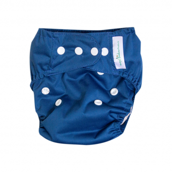 Mother Nature Part Time Pack: All in Three Bamboo or Cotton Nappy-Nappies-Mother Nature-2 Mint 2 Vanilla 2 Red 2 Dark Blue-Bamboo Insert-www.hellomom.co.za