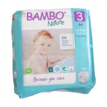 Bamboo Nature Eco Disposable Nappies (5packs)-Nappies-Mother Nature-4-8kg(140 nappies)-www.hellomom.co.za