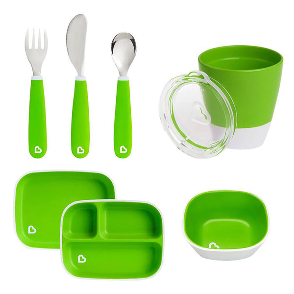 Munchkin Colour Me Hungry Dining Set in Green