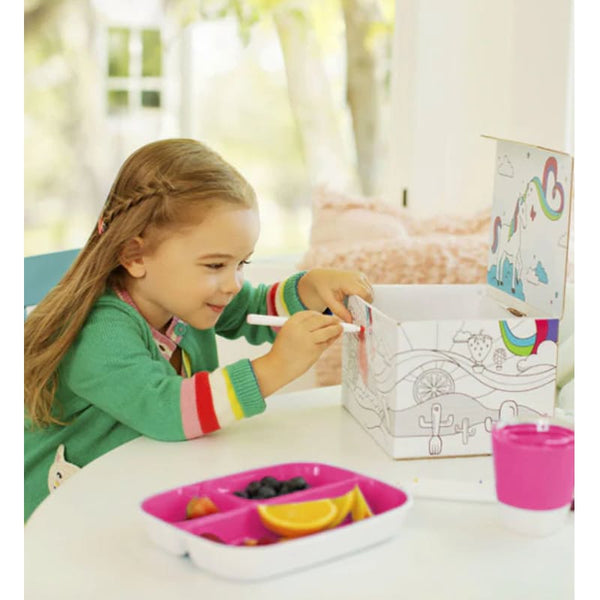 Munchkin Colour Me Hungry Dining Set in Pink