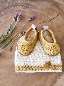 Welcome to This World Pack for Boy or Girl-Gift Sets-Karoofelt-0-3 months-Cream and Mustard-www.hellomom.co.za
