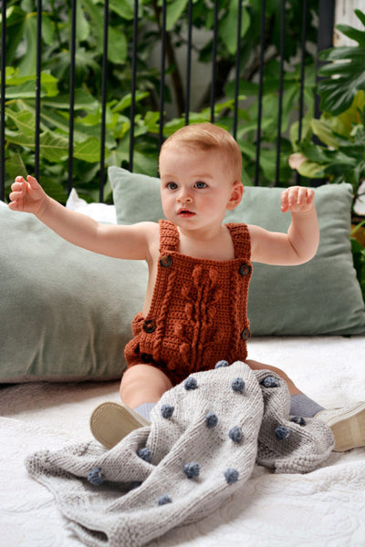 Bobble Baby Romper by Blankets From Africa-Clothing-Blankets From Africa-3 to 6 month-Persian-www.hellomom.co.za
