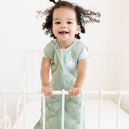 Dreamland Baby Weighted Sleep Sacks-Dreamland Baby-Small(0 to 6 months)-Sage-www.hellomom.co.za