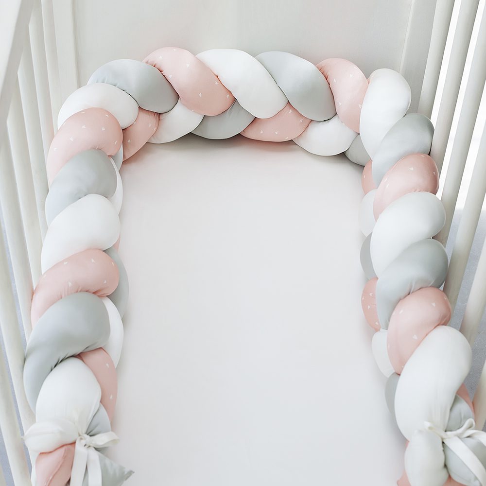 Pure Silk Baby Cot Bumper-Bedding-The Silk Lady-Pink-www.hellomom.co.za