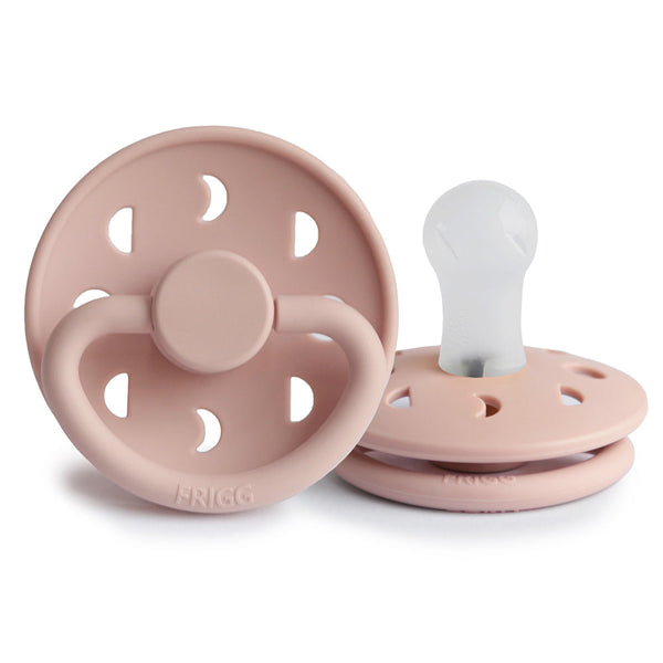 Frigg Moon - Round Silicone Pacifier 3 pack-Pacifiers-Frigg-S1-Blush-www.hellomom.co.za