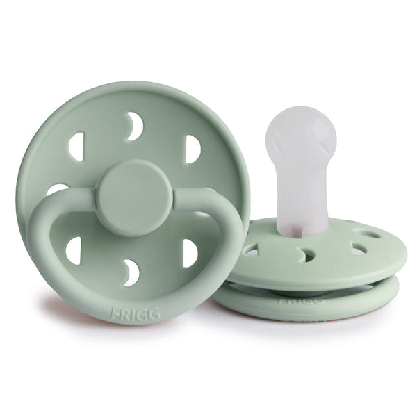 Frigg Moon - Round Silicone Pacifier 3 pack-Pacifiers-Frigg-S1-Sage-www.hellomom.co.za
