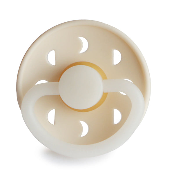 Frigg Moon Night - Round Latex Pacifier 3 pack-Pacifiers-Frigg-S1-Cream-www.hellomom.co.za