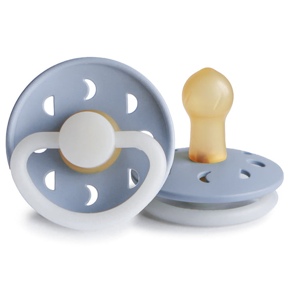 Frigg Moon Night - Round Latex Pacifier 3 pack-Pacifiers-Frigg-S1-Blush-www.hellomom.co.za