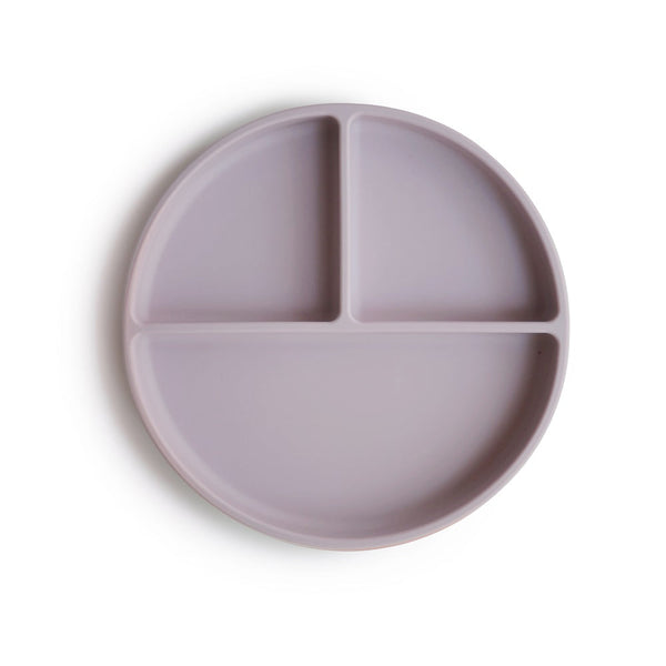 Mushie Silicone Divider 'Stay-Put' Suction Plate-feeding essentials-Mushie-Soft Lilac-www.hellomom.co.za
