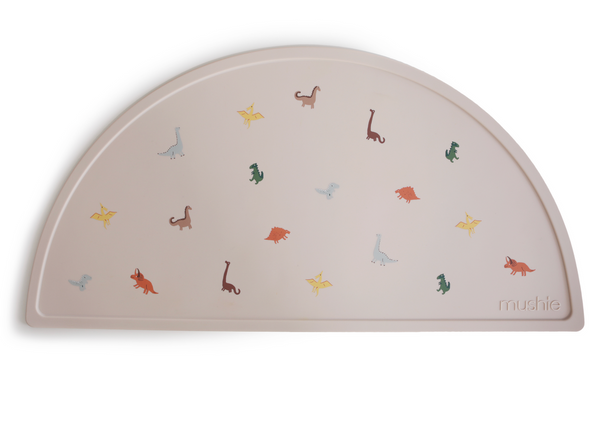 Mushie Silicone Mat-feeding essentials-Mushie-Dinosaurs-www.hellomom.co.za