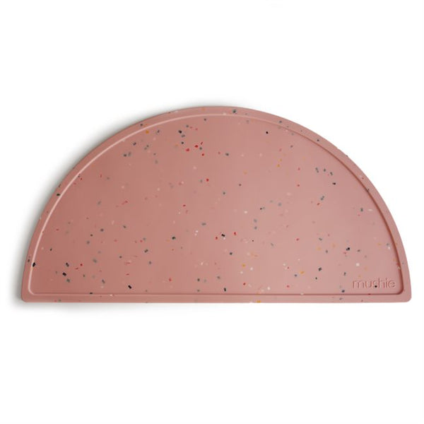 Mushie Silicone Mat-feeding essentials-Mushie-Powder Pink Confetti-www.hellomom.co.za