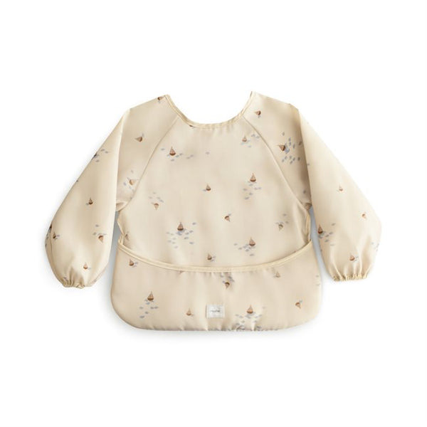 Mushie Long Sleeve Bib-feeding essentials-Mushie-Boats-www.hellomom.co.za