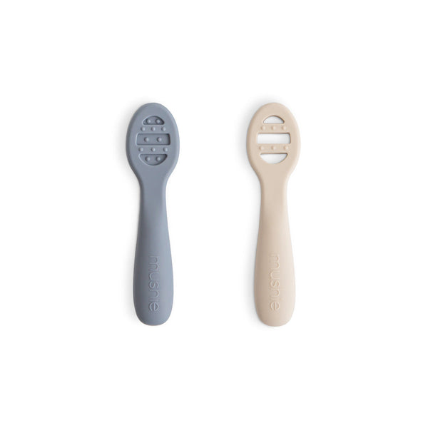 Mushie First Feeding Baby Spoons 2P