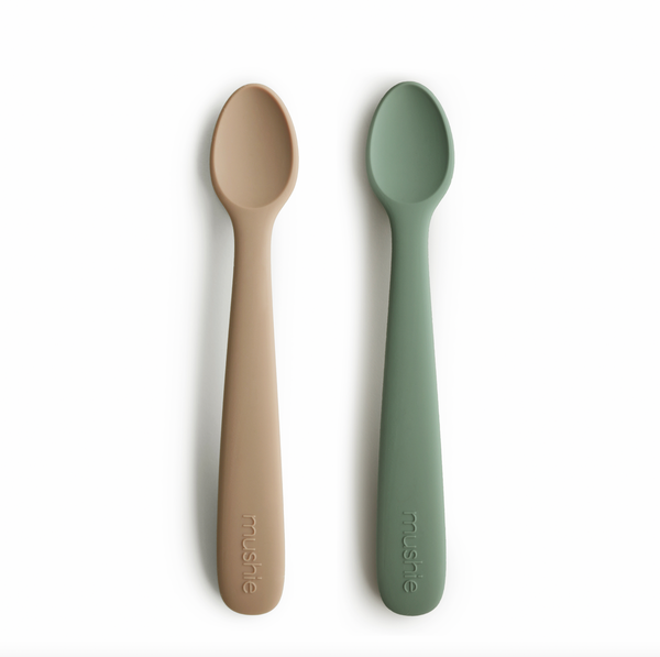 Mushie Silicone Feeding Spoons 2P-feeding essentials-Mushie-Soft Lilac-www.hellomom.co.za