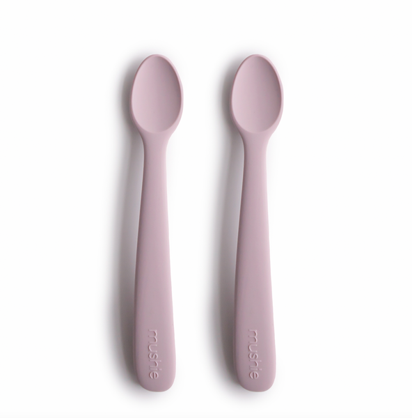 Mushie Silicone Feeding Spoons 2P-feeding essentials-Mushie-Soft Lilac-www.hellomom.co.za