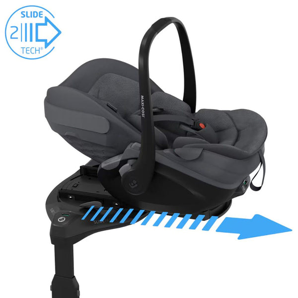 Maxi Cosi Slide Pro Starter Kit including Maxi Cosi Slide Pro Car Seat and FamilyFix Slide Pro Base-Car Seats-Maxi Cosi-Moon Graphite-www.hellomom.co.za