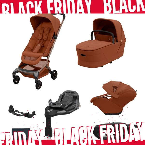 Maxi Cosi ZERO-G Travel System: Fame Cabin Stroller + Coral Slide Pro Car Seat & Strap + Fame Cabin Cot plus Free FamilyFix Slide Pro