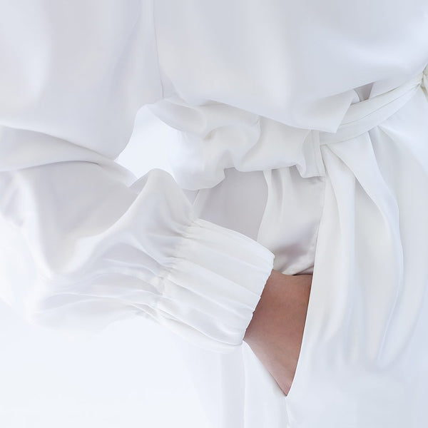 Pure Silk Robe-Robes-The Silk Lady-White-Small/Medium-www.hellomom.co.za