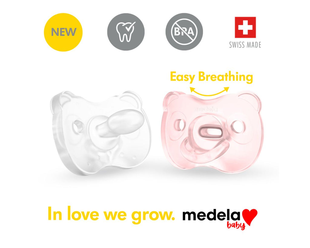 Medela Baby Pacifier Soft Silicone with Pacifier Holder