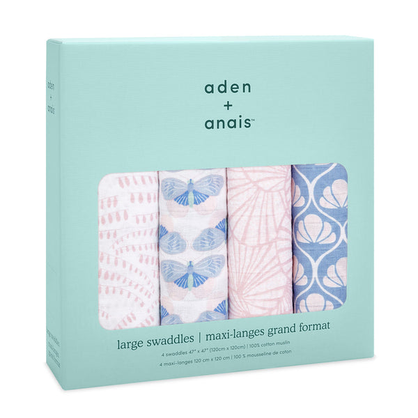 Aden and Anais Deco 4 pack cotton swaddles-Aden and Anais-www.hellomom.co.za