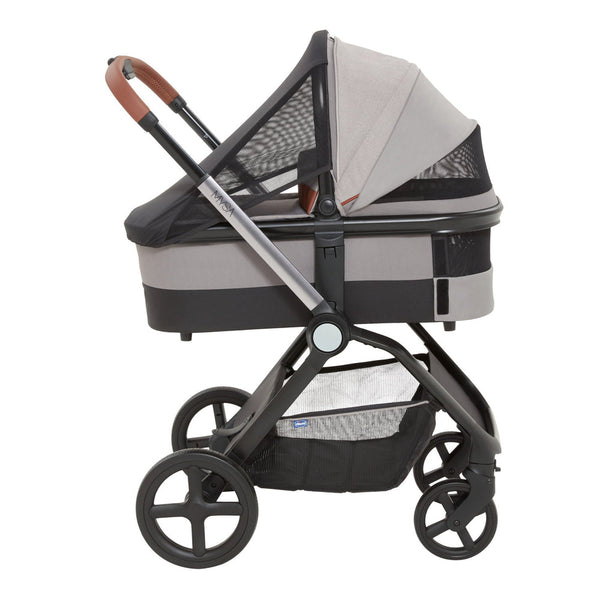 Chicco Mysa Travel System with Kory Air Plus car seat and carrycot-Travel Systems-Chicco-Black Satin-www.hellomom.co.za