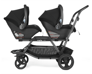 peg perego piroet duette Peg Perego Duette Piroet Twin In-Line Travel System in City Grey