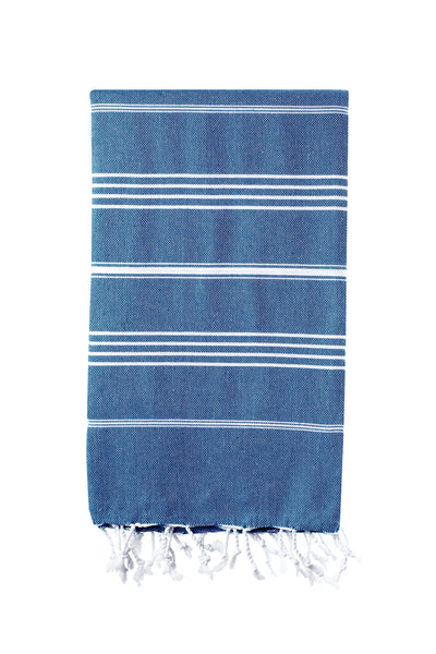 Elim Turkish Towel - various colours-Towels-The Cotton Company-Navy-www.hellomom.co.za