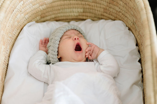 Moses Basket TIMELESS - Black Leather handles-Moses Basket-Ko-coon-www.hellomom.co.za