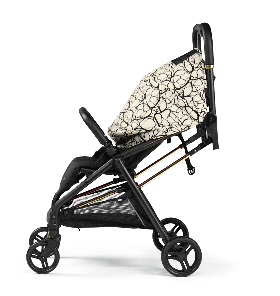 graphic gold peg perego Peg Perego Selfie Travel System in Graphic Gold and Car Seat in Licorice