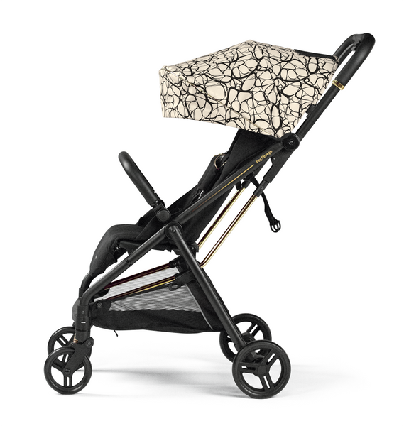 Peg Perego Selfie Travel System in Graphic Gold and Car Seat in Licorice-Travel Systems-Peg Perego-www.hellomom.co.za
