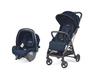 Peg Perego Selfie Travel System in Blue Shine