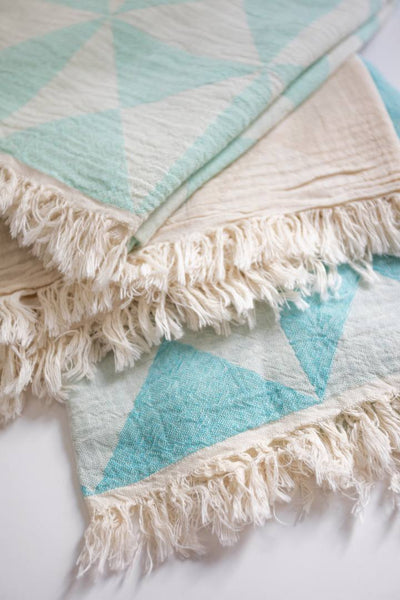Uroko Turkish Towels - Various Colours-Towels-The Cotton Company-Turquoise-www.hellomom.co.za