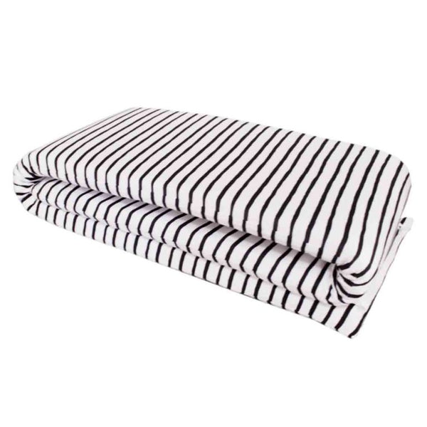 Xoxobaby Cot Bumber-Cot Bumper-Xoxobaby-Black and White Stripe-www.hellomom.co.za