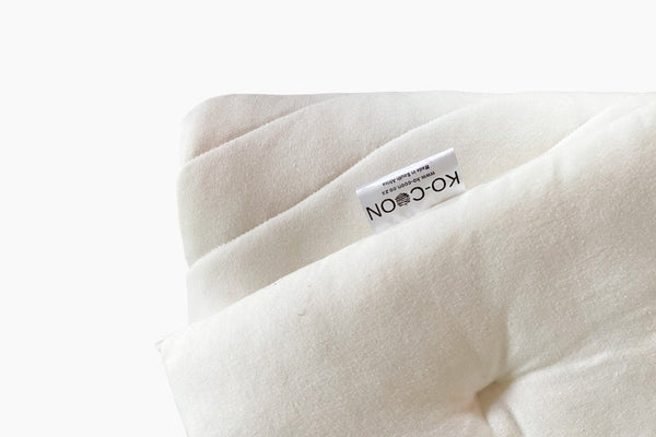 Merino Wool Toddler quilt / duvet SET (quilt 100x140 cm and toddler pillow 40x30cm)-Bedding-Ko-coon-Milky White-www.hellomom.co.za