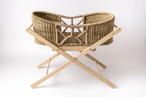 Foldable Moses Basket Stand in Natural Pine-Moses Basket-Ko-coon-www.hellomom.co.za