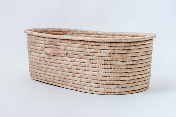 Moses basket TIMELESS - with Grip Leather Handles-Moses Basket-Ko-coon-Nude GRIP Handle-www.hellomom.co.za
