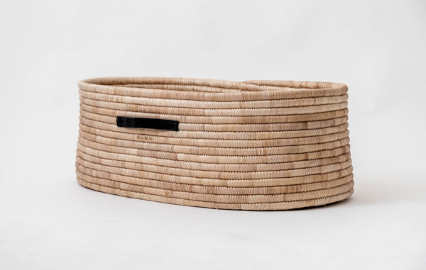 Moses basket TIMELESS - with Grip Leather Handles-Moses Basket-Ko-coon-Black Grip Handle-www.hellomom.co.za