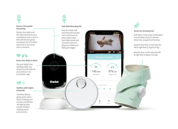 Owlet Baby Monitor Duo - Smart Sock 3 & CAM 2-Owlet-www.hellomom.co.za