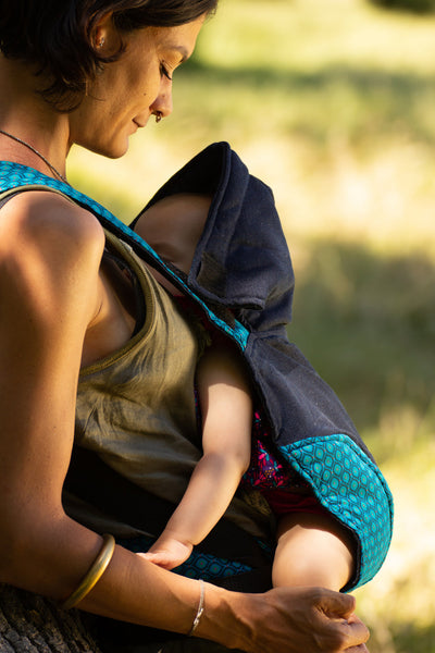 African Baby Carrier Newborn Blue-Baby Carriers-African Baby Carrier-www.hellomom.co.za