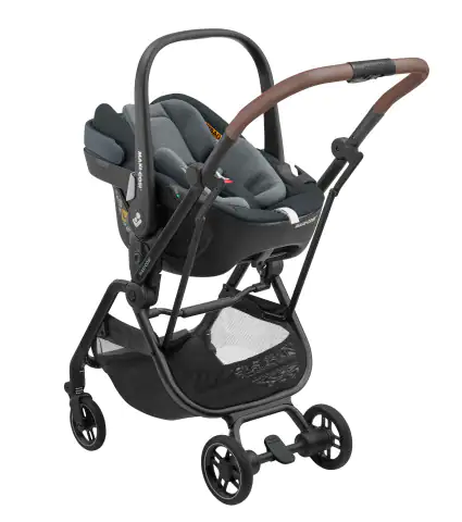 Maxi Cosi Leona² Travel System: Leona² Stroller + Pebble 360 Pro Car Seat + 50% OFF FamilyFix 360 Pro Slide Base-Travel Systems-Maxi Cosi-Twillic Graphite/Black-www.hellomom.co.za