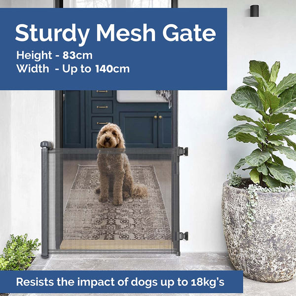 Snuggletime Autolock Retractable Safety Gate-Safety Gates-Snuggletime-Grey-www.hellomom.co.za