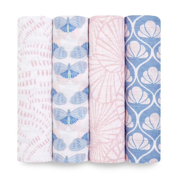 Aden + Anais Deco 4 pack Cotton Swaddles-Aden and Anais-www.hellomom.co.za
