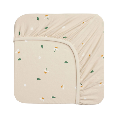 Ergopouch Organic Fitted Sheet-fitted sheets-Ergopouch-Daisy Sprinkle-www.hellomom.co.za
