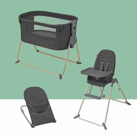 Maxi Cosi Loa Rocker, Ava Highchair and Tori Co-Sleeper Bundle-Baby furniture-Maxi Cosi-Beyond Graphite-www.hellomom.co.za