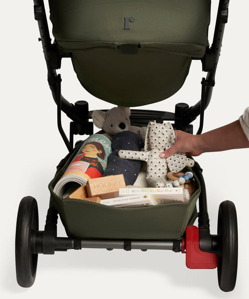 Redsbaby JIVE⁵ CLASSIC Stroller + Bassinet-Baby Strollers-Redsbaby-Gunmetal Chassis & Ivy Fabric-www.hellomom.co.za