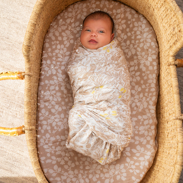 A+A Silky Soft Muslin Swaddle 3pk-Blankets-Aden and Anais-Natural Woodland-www.hellomom.co.za