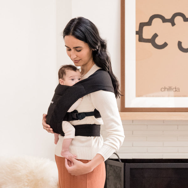 Ergobaby Embrace Cozy Newborn Carrier-Baby Carriers-Ergobaby-Pure Black-www.hellomom.co.za