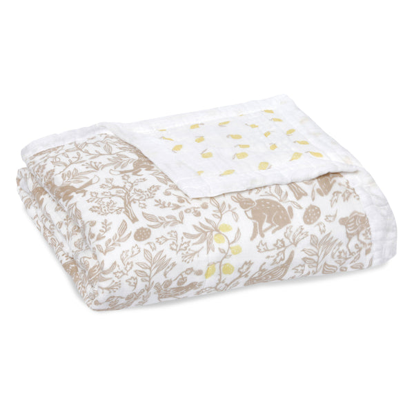 Aden + Anais Silky Soft Blanket-Blankets-Aden and Anais-Natural Woodland-www.hellomom.co.za
